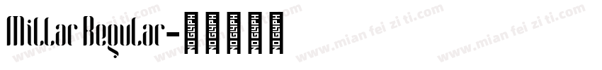 Millar Regular字体转换